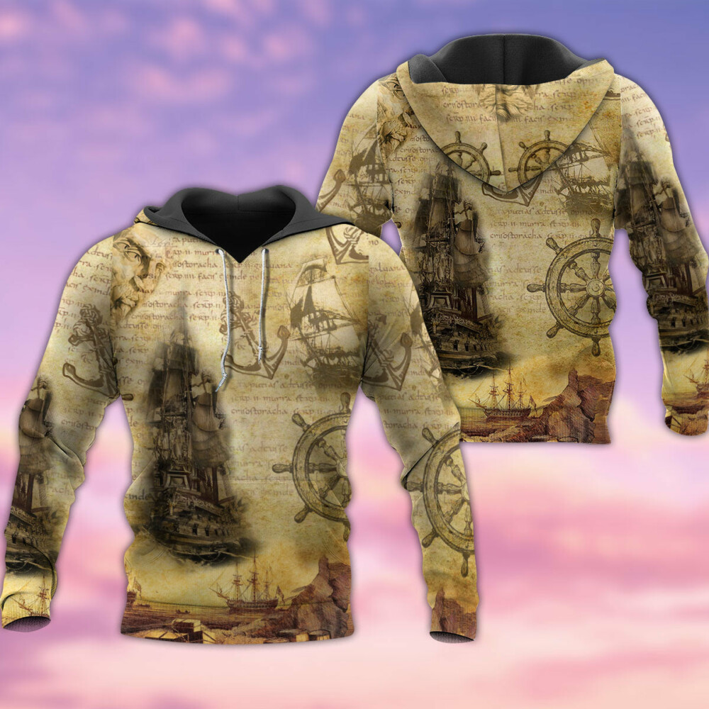 Sailing Ship Into The Sea To Find Your Soul - Hoodie - Owl Ohh - Owl Ohh