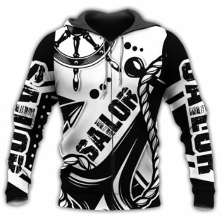 Sailor Black And White Style - Hoodie - Owl Ohh - Owl Ohh