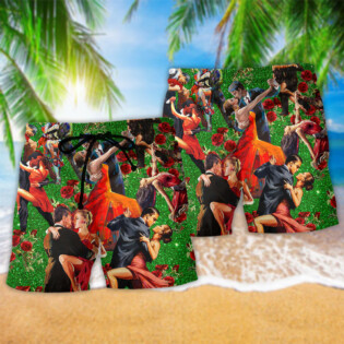 Salsa Dance Music Keep Calm And Salsa Dance - Beach Short - Owl Ohh - Owl Ohh