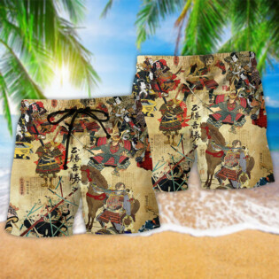 Samurai Perceive That Which Cannot Be Seen With The Eye - Beach Short - Owl Ohh - Owl Ohh