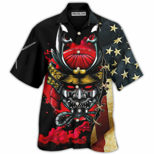 Samurai America Independence Day - Hawaiian Shirt - Owl Ohh - Owl Ohh