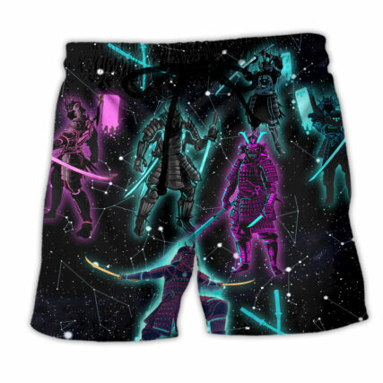 Samurai Wake From Death And Return To Life - Beach Short - Owl Ohh - Owl Ohh