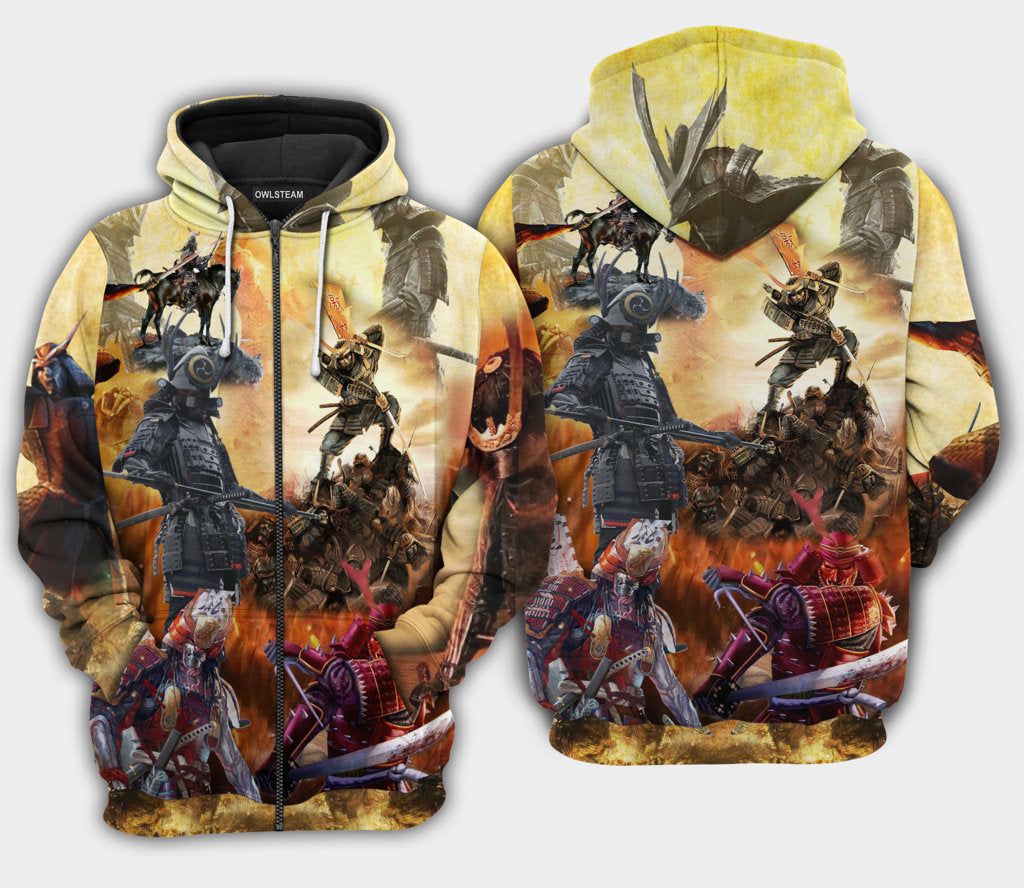 Samurai Knows His Duty And Guard His Honor So Cool - Hoodie - Owl Ohh