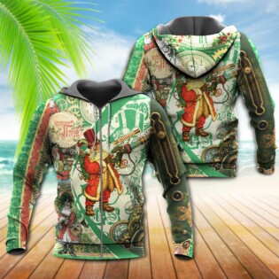 Santa Christmas Steampunk Santa - Hoodie - Owl Ohh - Owl Ohh