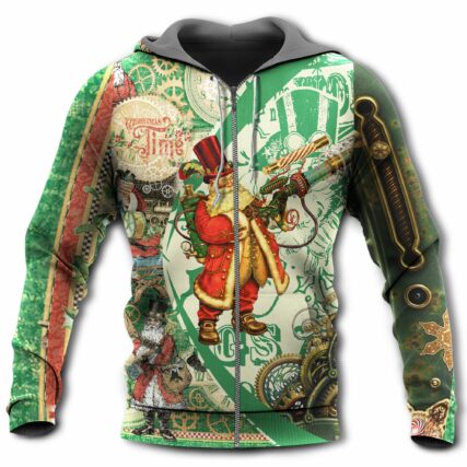 Santa Christmas Steampunk Santa - Hoodie - Owl Ohh - Owl Ohh