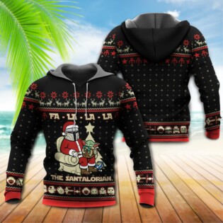 Santa The Santalorian Merry Christmas Falala - Hoodie - Owl Ohh - Owl Ohh