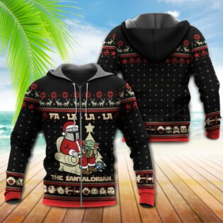 Santa The Santalorian Merry Christmas Falala - Hoodie - Owl Ohh - Owl Ohh