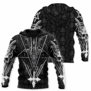 Satanic Black & White - Hoodie
