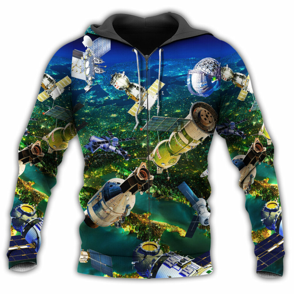 Satellite I Need More Space - Hoodie - Owl Ohh - Owl Ohh