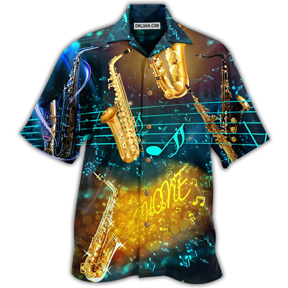 Saxophone Music All Night - Hawaiian Shirt - Owl Ohh - Owl Ohh