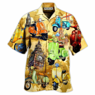 Scooter Life Is Short And The World Is Wide With Stunning Color - Hawaiian Shirt - Owl Ohh - Owl Ohh
