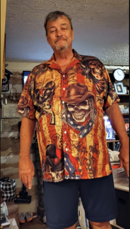 Cowboy Skull America Vintage Style - Hawaiian Shirt - Owl Ohh - Owl Ohh