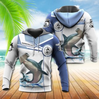 Shark Hammerhead Shark Fishing Team Catch and Release - Hoodie - Owl Ohh - Owl Ohh