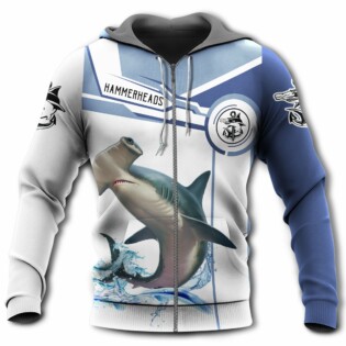 Shark Hammerhead Shark Fishing Team Catch and Release - Hoodie - Owl Ohh - Owl Ohh