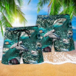 Shark In A World Full Of Fish Be A Shark - Beach Short - Owl Ohh - Owl Ohh