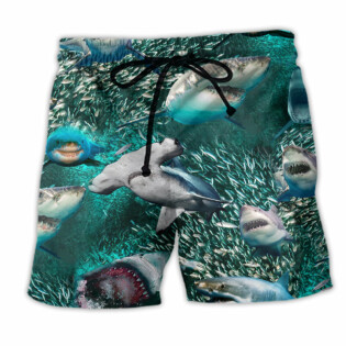 Shark In A World Full Of Fish Be A Shark - Beach Short - Owl Ohh - Owl Ohh