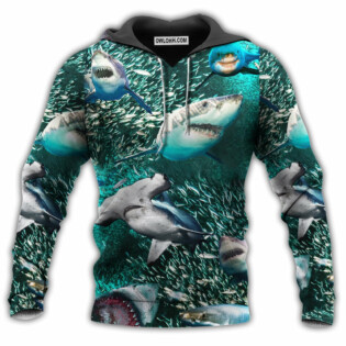Shark In A World Full Of Fish Be A Shark - Hoodie - Owl Ohh - Owl Ohh