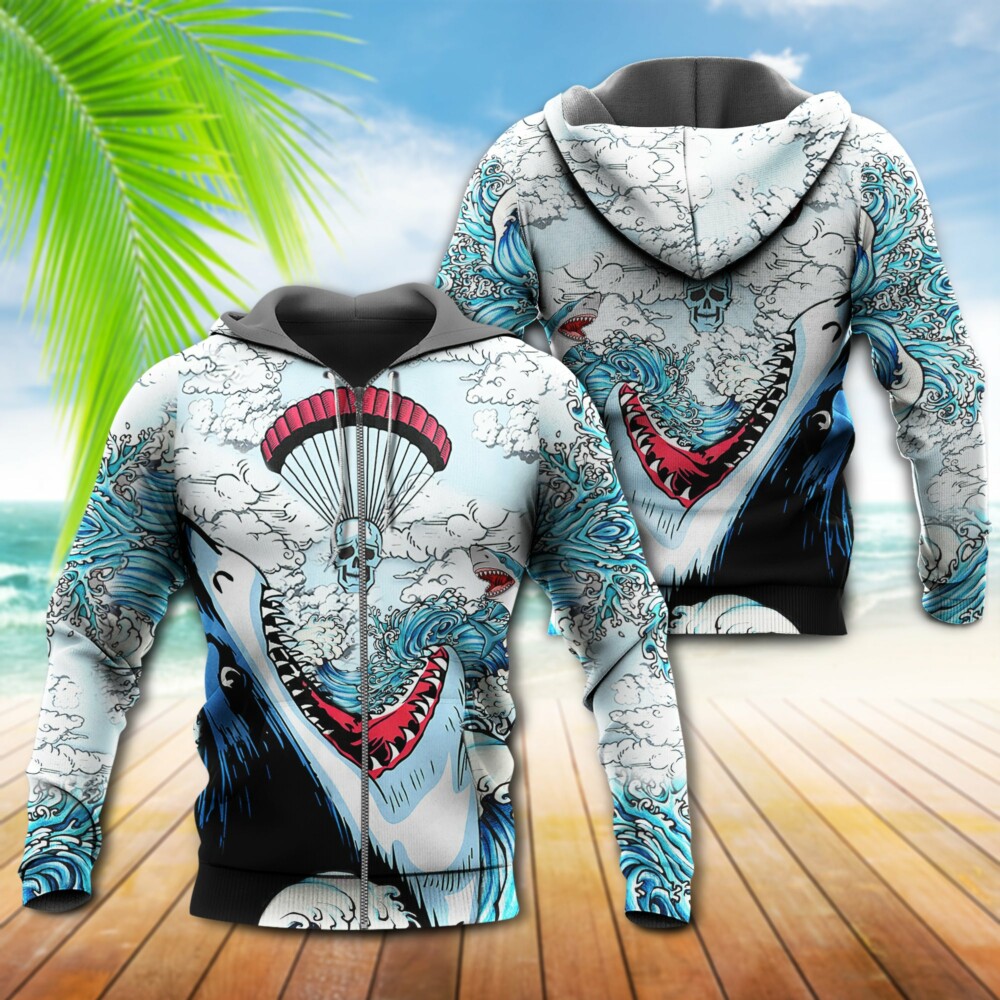 Shark Loves Skull Style - Hoodie - Owl Ohh - Owl Ohh