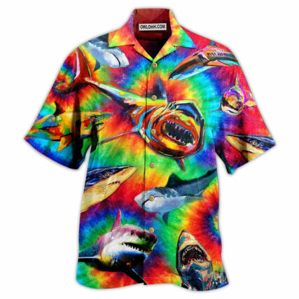 Shark Rainbow Style - Hawaiian Shirt - Owl Ohh - Owl Ohh
