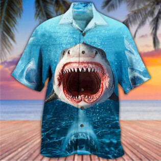 Shark Show Your Teeth - Hawaiian Shirt - Owl Ohh - Owl Ohh
