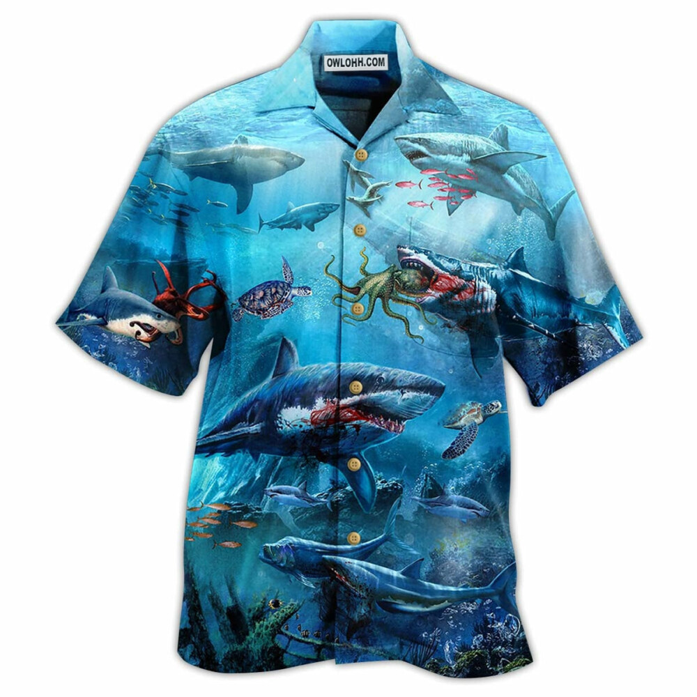 Shark Assassin Style - Hawaiian Shirt - Owl Ohh - Owl Ohh