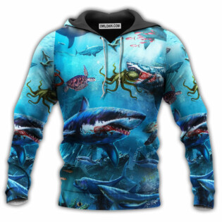 Shark Assassin Love Ocean - Hoodie - Owl Ohh - Owl Ohh