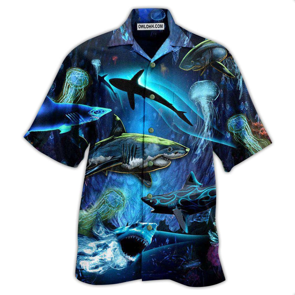Shark Special In The Deep Ocean - Hawaiian Shirt - Owl Ohh - Owl Ohh