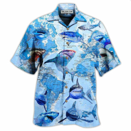 Shark The Great White Sharks World - Hawaiian Shirt - Owl Ohh - Owl Ohh