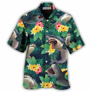 Shark Tropical Summer Vibes - Hawaiian Shirt - Owl Ohh - Owl Ohh