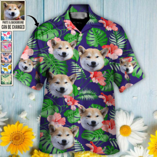 Dog Lucky You Want Tropical Custom Photo - Hawaiian Shirt - Personalized Photo Gifts-Owl Ohh
