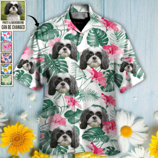 Dog Lucky You Want Tropical Custom Photo - Hawaiian Shirt - Personalized Photo Gifts-Owl Ohh