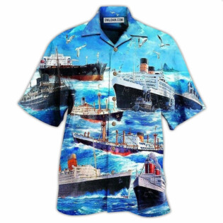 Ship Love Ocean And Sky - Hawaiian Shirt - Owl Ohh - Owl Ohh