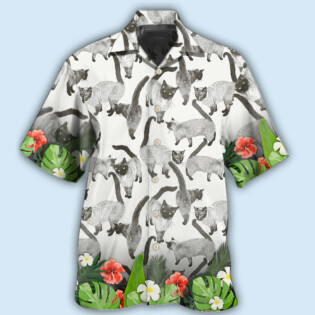 Cat Siamese Cat Lovely Tropical Style - Hawaiian Shirt - Owl Ohh - Owl Ohh