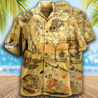 Surfing Skeleton Vintage - Hawaiian Shirt - Owl Ohh - Owl Ohh