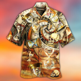 Skull All Knows Value Of Time - Hawaiian Shirt - Owl Ohh - Owl Ohh