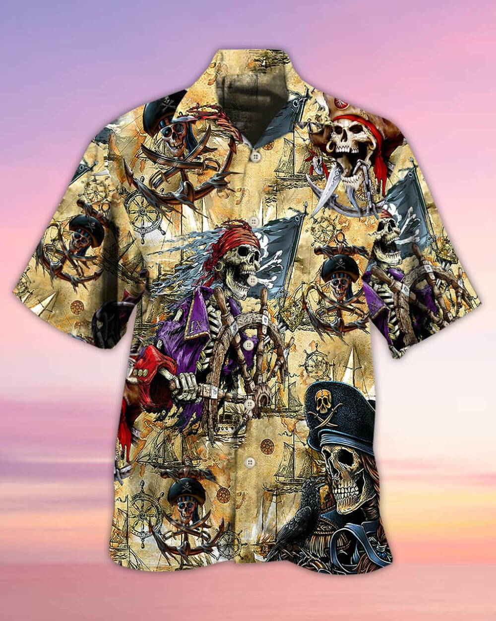 Skull Pirate Amazing Cool - Hawaiian Shirt - Owl Ohh - Owl Ohh
