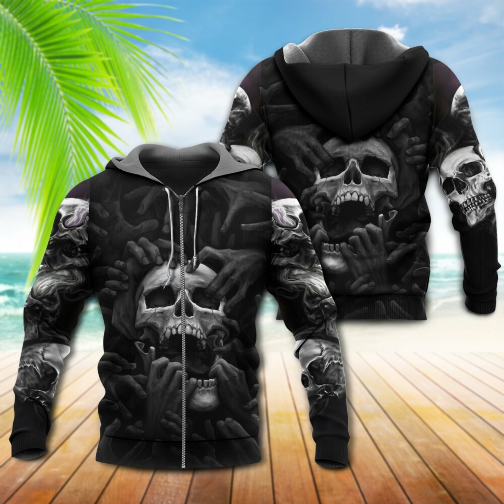Skull Amazing Scream Scarely - Hoodie - Owl Ohh - Owl Ohh