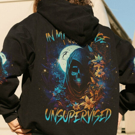 IN MY DEFENSE I WAS LEFT UNSUPERVISED REAPER MOON ALL OVER PRINT - TLNO1204233