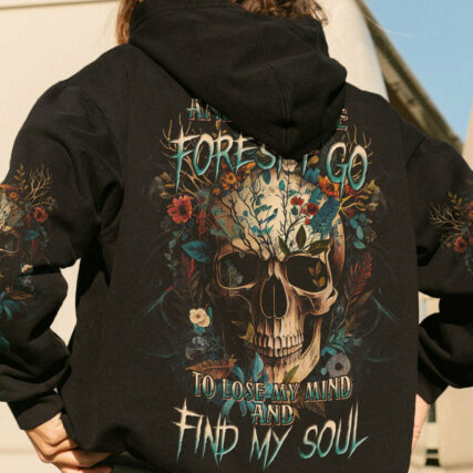 AND INTO THE FOREST I GO SKULL ALL OVER PRINT - TLNT1204232