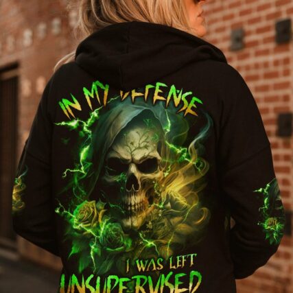 IN MY DEFENSE I WAS LEFT UNSUPERVISED REAPER ALL OVER PRINT - TLNZ0604231