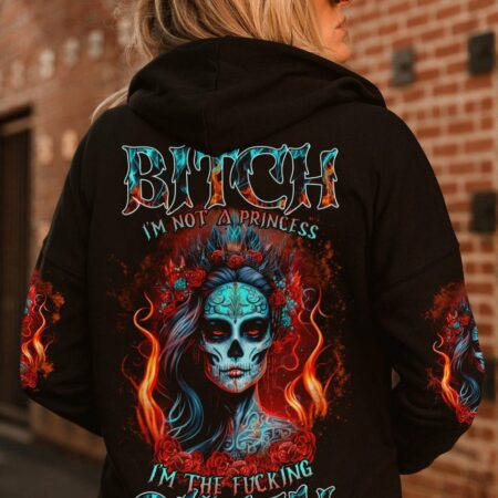 I'M THE F QUEEN SUGAR SKULL ALL OVER PRINT - TLTR0504232