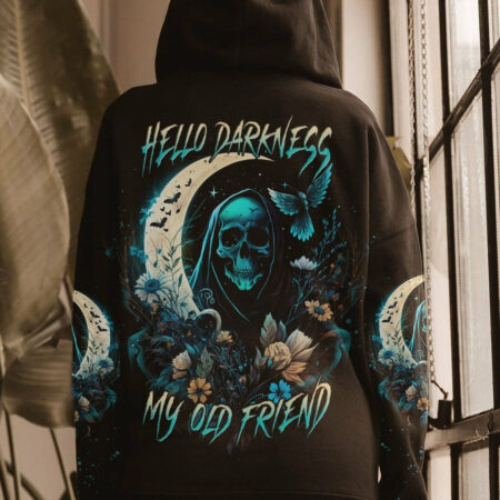 HELLO DARKNESS MY OLD FRIEND REAPER CRESCENT MOON ALL OVER PRINT - TLNT1204231