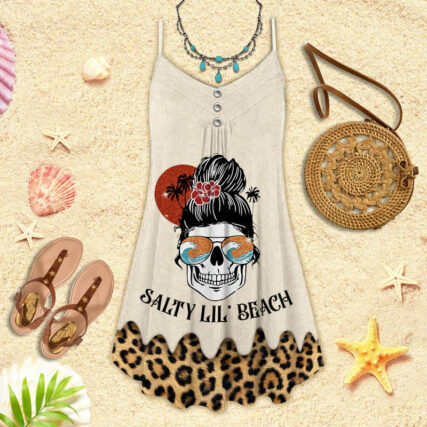 Skull Beach Salty Lil' Beach - Summer Dress - Owl Ohh - Owl Ohh