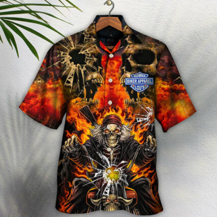 Skull Biker Lovely Style - Hawaiian Shirt - Owl Ohh - Owl Ohh