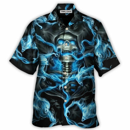 Skull Black Ground - Hawaiian Shirt - Owl Ohh - Owl Ohh