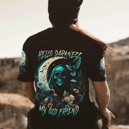 HELLO DARKNESS MY OLD FRIEND REAPER CRESCENT MOON ALL OVER PRINT - TLNT1204231