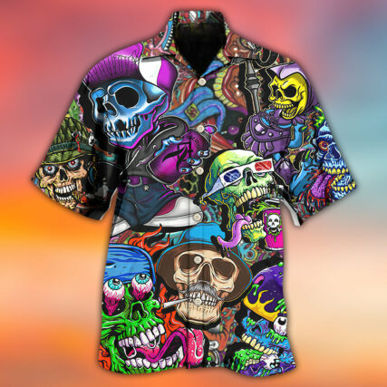 Skull Colorful Mix - Hawaiian Shirt - Owl Ohh - Owl Ohh