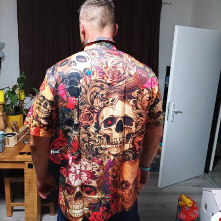 Skull Day Of The Dead Floral - Hawaiian Shirt - Owl Ohh - Owl Ohh
