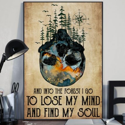 Skull Forest To Lose My Mind - Vertical Poster - Owl Ohh - Owl Ohh