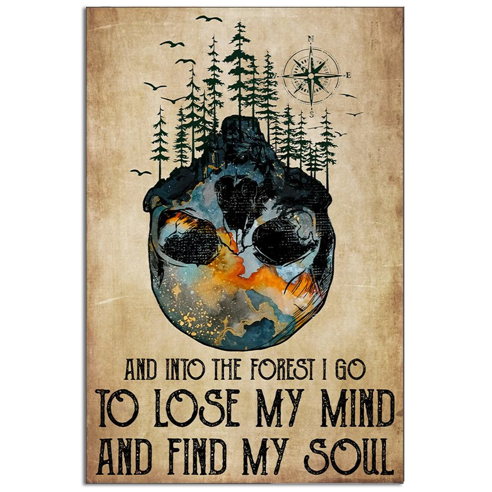 Skull Forest To Lose My Mind - Vertical Poster - Owl Ohh - Owl Ohh